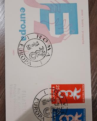 FDC Venetia Club Italia  1958 europ