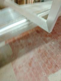 Specchio con cornice argento