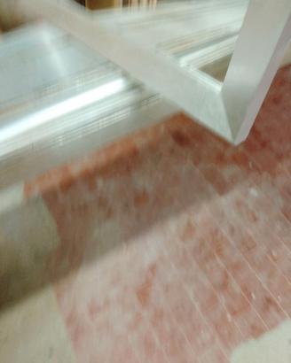 Specchio con cornice argento
