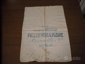 Antico sacco farina PASTIFICIO LIGURE -GENOVA 1900