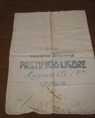 Antico sacco farina PASTIFICIO LIGURE -GENOVA 1900