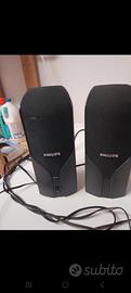 2 casse per pc philips 