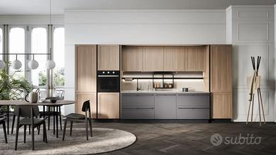 CUCINA LINEARE COMPRESO DI TAVOLO CON SEDIE