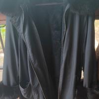 cappotto di pelle Nappa nero