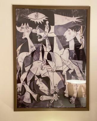 Poster stile Guernica con cornice 50x70