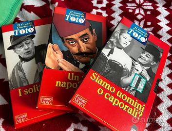 Tris videocassette VHS Totò