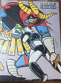 3 POSTER IL GRANDE MAZINGA ORIGINALI ANNI 80