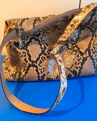 Borsa donna Enrico Pucci in vero pitone Made in IT