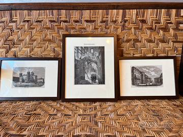 Stampe monumenti Torino (3 pezzi incorniciati)