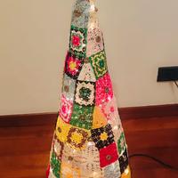 Albero di natale illuminato uncinetto crochet