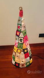 Albero di natale illuminato uncinetto crochet
