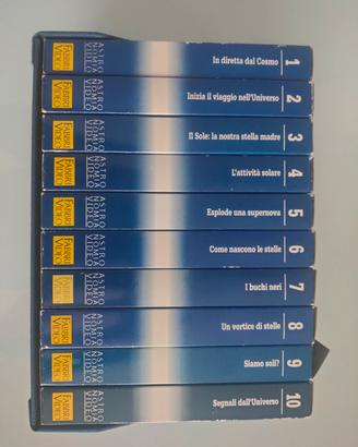 Cassette VHS sull'astronomia