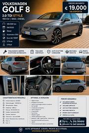 Volkswagen Golf 8 2.0 TDI Style DSG 150cv