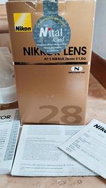 Nikon 28 f1.8 af-s - solo scatola