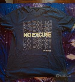 T-Shirt OVS con stampe blue marino mis. XL C. Nuov