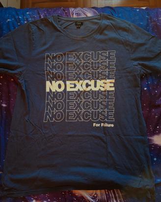 T-Shirt OVS con stampe blue marino mis. XL C. Nuov