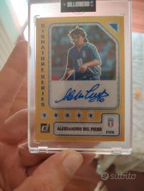 carta alex del piero numerata autografo