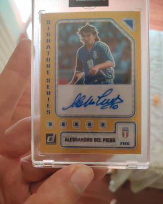 carta alex del piero numerata autografo