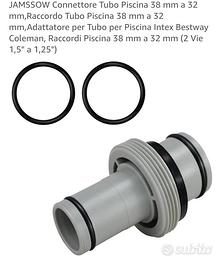 connettore tubo piscina 32mm a  38mm