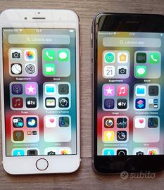 2 iPhone 6s rosa e nero