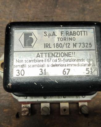 REGOLATORE DI TENSIONE DINAMO PER  FIAT TOPOLINO C