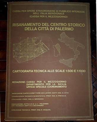 Risanamento centro Palermo CARTOGRAFIA 1985