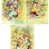 LOTTO N. 6 CARTOLINE RITRATTI BAMBINI – VINTAGE