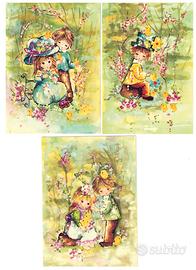 LOTTO N. 6 CARTOLINE RITRATTI BAMBINI – VINTAGE