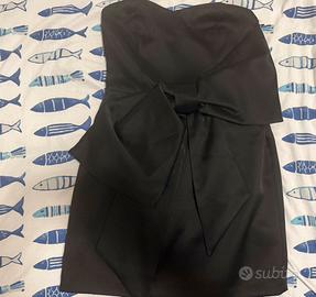 Vestito Corto con Fiocco