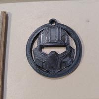 Medaglione Casco Helldivers (stampato 3D)