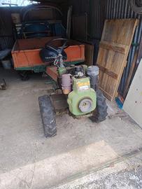 Motozappa con carrello