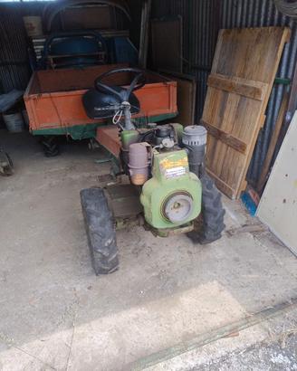 Motozappa con carrello