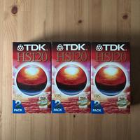 Videocassette TDK HS120 3 pacchi da 2