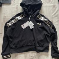 Felpa Fila Nera 10 anni con targhetta ( nuova )