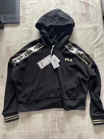 Felpa Fila Nera 10 anni con targhetta ( nuova )