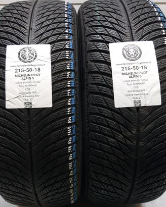 2 GOMME 215 50 18 MICHELIN A61322