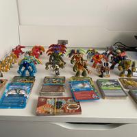 Lotto di 26 Gormiti + 109 carte varie serie