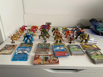 Lotto di 26 Gormiti + 109 carte varie serie