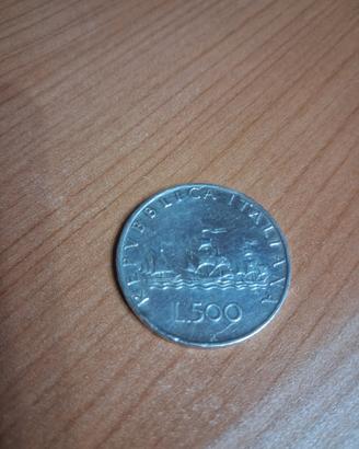 Moneta500Lire Caravelle RepubblicaItaliana 1960