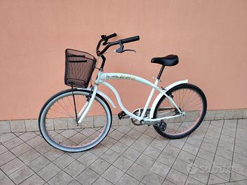 Bicicletta da 26 all'americana con cesto meccanica