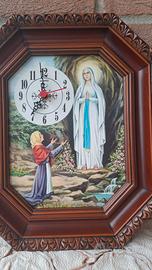 Orologio da parete Madonna Lourdes 