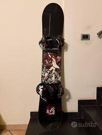 Tavola da snowboard  burton 156 + attacchi burton