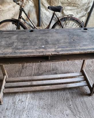 Banco da scuola biposto anni 50