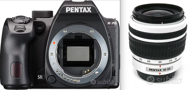 Reflex Pentax k-70 con zoom 18-55mm