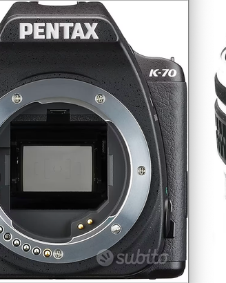 Reflex Pentax k-70 con zoom 18-55mm