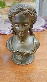 Scultura Busto Donna D'epoca 