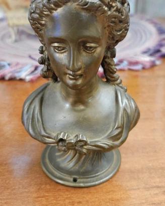 Scultura Busto Donna D'epoca 