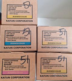 N. 5 Cartucce Toner per Sharp MX-41xx e MX51xx