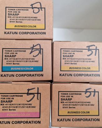 N. 5 Cartucce Toner per Sharp MX-41xx e MX51xx