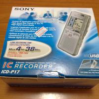 Registratore digitale Sony IC Recorder ICD P-17